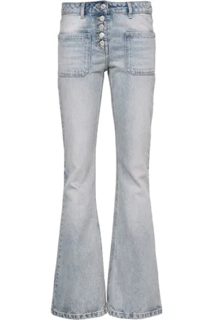 Courrèges Femme, Jeans, Bleu, Taille: 40 FR Jean Évasé en Denim