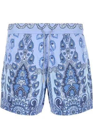 Etro Homme, Maillots de bain, Bleu, Taille: M Short de bain imprimé élégant