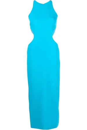 Chiara Ferragni Femme, Robes, Bleu, Taille: 36 FR Robe Halterneck Détail Découpe