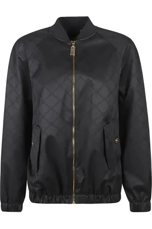 Elisabetta Franchi Femme, Vestes, Noir, Taille: 38 FR Veste Bomber Élégante