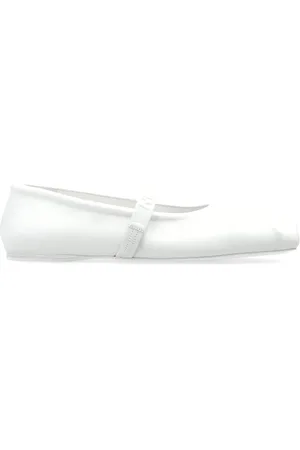 Marni Femme, Chaussures, Blanc, Taille: 36 EU Ballerines en cuir