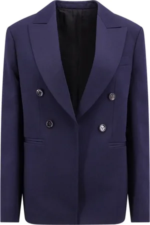 Bottega Veneta Femme, Vestes, Bleu, Taille: 38 FR Blazer Bleu en Laine Ah22