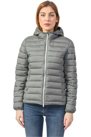 ECOALF Femme, Vestes, Gris, Taille: 42 FR Veste Réversible Grise Style Atlantic