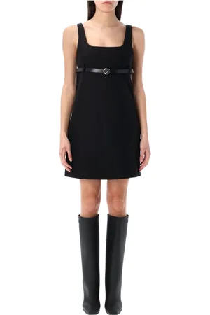 COPERNI Femme, Robes, Noir, Taille: 36 FR Robe Mini Noire Ceinturée
