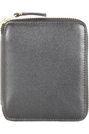 Comme des Garçons Homme, Accessoires, Noir, Taille: ONE Size Portefeuille Ligne Cuir Classique Noir