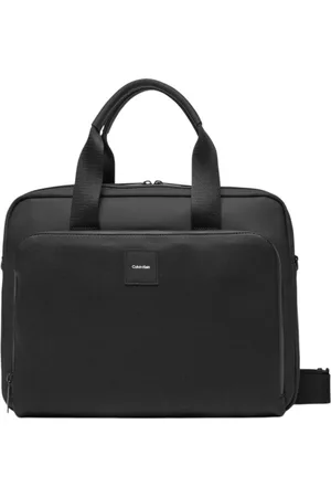 Calvin Klein Homme, Sacs, Noir, Taille: ONE Size Sac à Main Noir avec Bandoulière et Fermeture Éclair