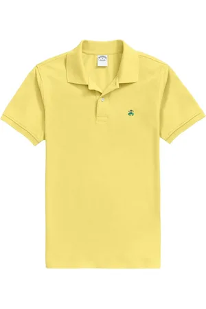 Brooks Brothers Homme, Tops, Jaune, Taille: XL Polo Stretch en Coton Supima Coupe Originale Golden Fleece