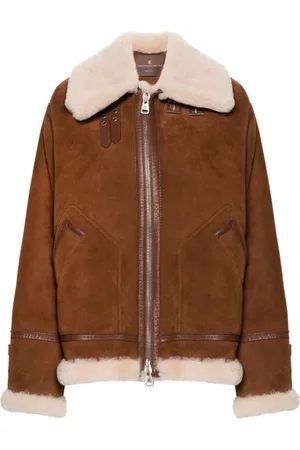 ERMANNO SCERVINO Femme, Vestes, Brun, Taille: 36 FR Veste Élégante