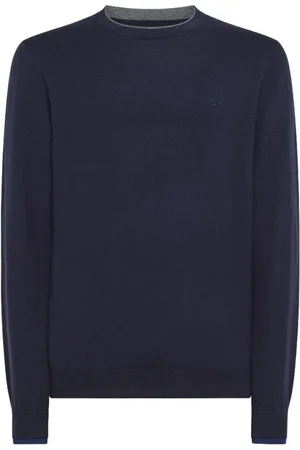 sun68 Homme, Pulls, Bleu, Taille: 2XL Pull ras du cou