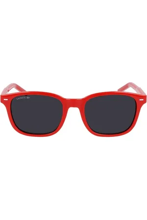 Lacoste Homme, Accessoires, Rouge, Taille: ONE Size Lunettes de soleil injectées rouges