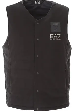 EA7 Homme, Vestes, Noir, Taille: M Gilet sans manches à col en V