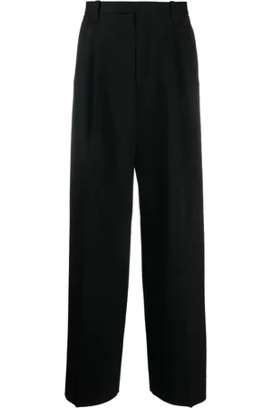 Lanvin Homme, Pantalons, Noir, Taille: L Pantalon Large Plissé