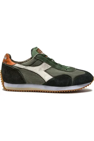 Diadora Homme, Chaussures, Vert, Taille: 40 EU Baskets en Daim Vert Ss25