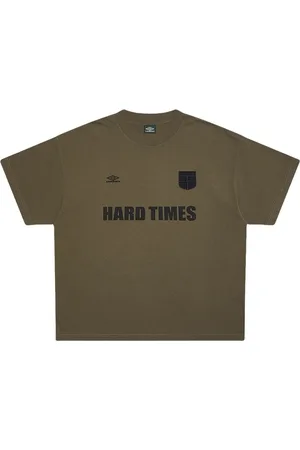 Umbro Homme, Tops, Vert, Taille: S Army Hard Times T-Shirt