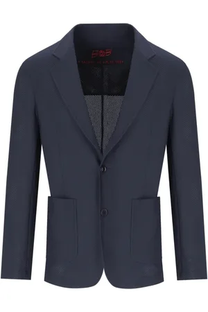 BOB der Bär Homme, Vestes, Bleu, Taille: 3XL Veste Dorée Bleue Perforée