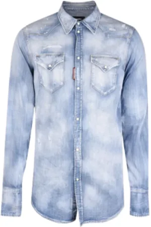 Dsquared2 Homme, Chemises, Bleu, Taille: M Chemise en denim pour toutes les saisons