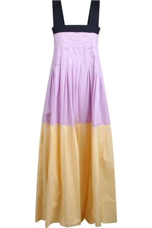 Plan C Femme, Robes, Multicolore, Taille: 42 FR Robe en coton à blocs de couleur