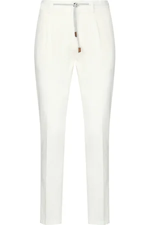 ELEVENTY Homme, Pantalons, Blanc, Taille: W32 Pantalon de jogging slim-fit