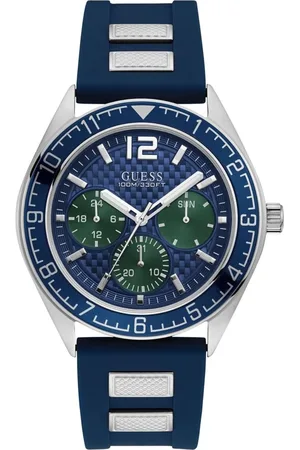 Guess Homme, Accessoires, Bleu, Taille: ONE Size Montre Quartz Bleue