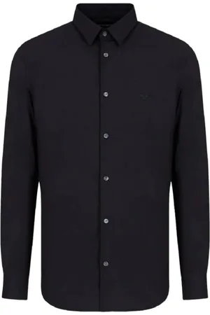 Emporio Armani Homme, Chemises, Bleu, Taille: L Chemise à Manches Longues