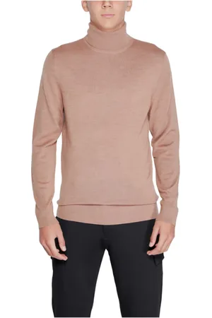 Calvin Klein Homme, Pulls, Rose, Taille: 2XL Pull col roulé en laine mérinos