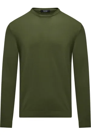 Bomboogie Homme, Pulls, Vert, Taille: XS Pull à col rond en maille jersey