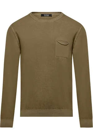 Bomboogie Homme, Pulls, Brun, Taille: XL Pull en coton à poche