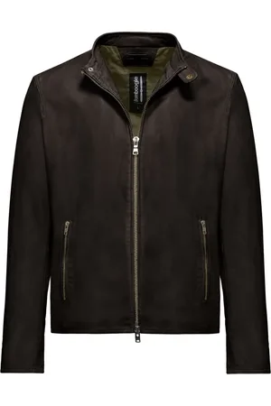 Bomboogie Homme, Vestes, Brun, Taille: M Veste en cuir Roke