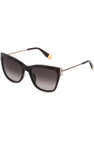 Furla Femme, Accessoires, Brun, Taille: ONE Size Lunettes de soleil en acétate à verres violets