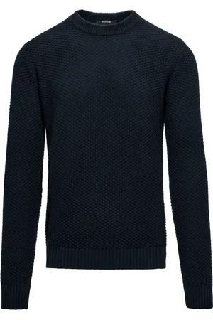 Bomboogie Homme, Pulls, Bleu, Taille: XL Pull Tricot Col Rond Chaud
