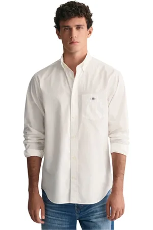 GANT Homme, Chemises, Blanc, Taille: L Chemise Popeline Classique