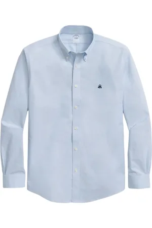 Brooks Brothers Homme, Chemises, Bleu, Taille: XL Chemise boutonnée Slim Fit Golden Fleece Non-Iron