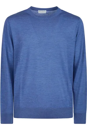 BALLANTYNE Homme, Pulls, Bleu, Taille: L Pull Tricot Classique