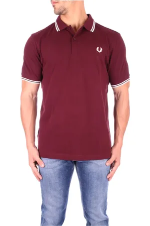 Fred Perry Homme, Tops, Rouge, Taille: S Polo Logo Frontal