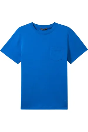 Brooks Brothers Homme, Tops, Bleu, Taille: L T-shirt en Coton avec Poche