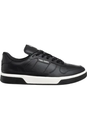 Fred Perry Homme, Chaussures, Noir, Taille: 41 EU Baskets B300 Unies à Fermeture à Lacets