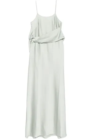 D.EXTERIOR Femme, Robes, Vert, Taille: 38 FR Robe Vert Sauge à Détails Drapés