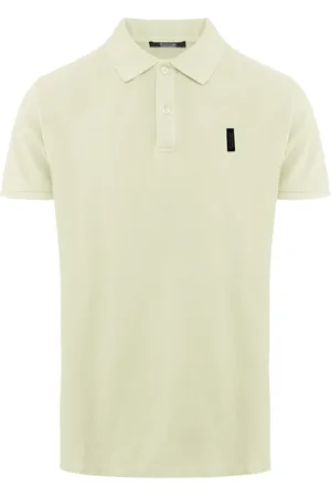 Bomboogie Homme, Tops, , Taille: XS Polo à Manches Courtes en Piqué de Coton Teint en Pièce