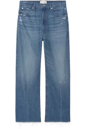 Frame Femme, Jeans, Bleu, Taille: W30 Jean Droit Décontracté