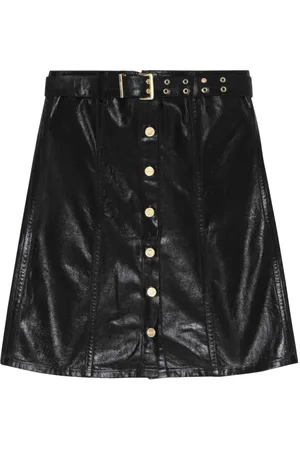 Ganni Femme, Tops, Noir, Taille: 40 FR Top Corsage en Denim Foil Noir