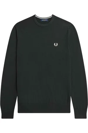 Fred Perry Homme, Sweatshirts et sweats à capuche, Vert, Taille: S SweaT-shirt de sport