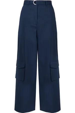 Bomboogie Femme, Pantalons, Bleu, Taille: 34 FR Cargo Palazzo Pants