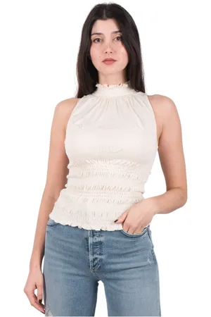 Frame Femme, Tops, Blanc, Taille: 36 FR Débardeur