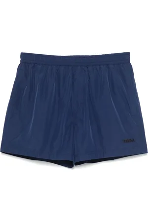 Ermenegildo Zegna Homme, Maillots de bain, Bleu, Taille: M Short de bain à logo imprimé