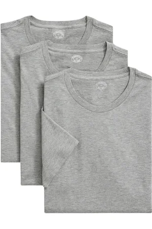 Brooks Brothers Homme, Tops, Gris, Taille: XL Lot de 3 T-shirts ras du cou en coton Supima