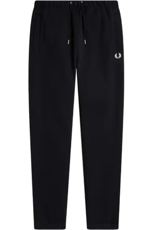 Fred Perry Homme, Pantalons, Noir, Taille: M Pantalon de survêtement en coton bouclé