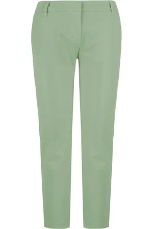 Bomboogie Femme, Pantalons, Vert, Taille: 36 FR Pantalon Chino Léger en Twill de Coton Stretch