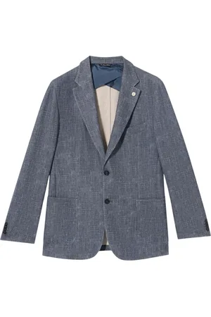 Brooks Brothers Homme, Vestes, Bleu, Taille: L Veste en jersey de mélange de coton