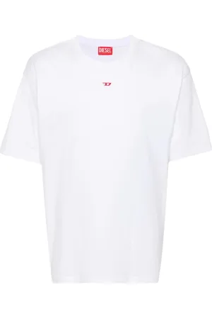 Diesel Homme, Tops, Blanc, Taille: M Boxt D Maglietta T-Shirt