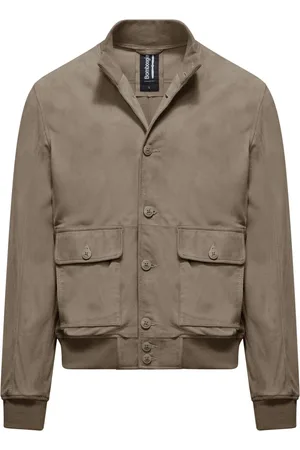 Bomboogie Homme, Vestes, Gris, Taille: L Walt Suede Bomber Jacket